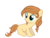 Size: 1028x778 | Tagged: safe, artist:avisola, oc, oc only, oc:cream heart, pony, g4, blank flank, solo, younger