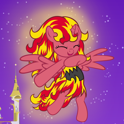 Size: 4320x4320 | Tagged: safe, artist:beavernator, sunset shimmer, alicorn, pony, g4, absurd resolution, cute, female, ponified, shimmerbetes, shimmercorn, solo, sunset satan