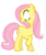 Size: 564x665 | Tagged: safe, artist:durpy, fluttershy, earth pony, pony, g4, my little pony: friendship is magic, the return of harmony, earth pony fluttershy, female, implied g1, race swap, shocked, simple background, solo, transparent background, vector, wingless