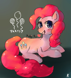 Size: 2737x3001 | Tagged: dead source, safe, artist:berrydrops, pinkie pie, earth pony, pony, g4, female, high res, mare, prone, solo