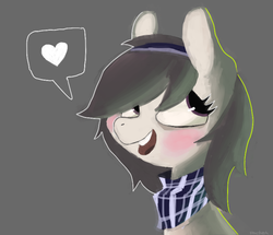 Size: 781x671 | Tagged: dead source, safe, artist:berrydrops, oc, oc only, earth pony, pony, bandana, female, heart, mare, solo