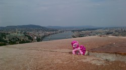 Size: 2592x1456 | Tagged: safe, artist:svandrei, pinkie pie, g4, female, ponies around the world, solo, toy