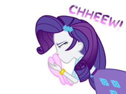 Size: 2048x1536 | Tagged: safe, artist:proponypal, rarity, equestria girls, g4, female, handkerchief, nose blowing, sneezing, sneezing fetish, solo, spray, tissue