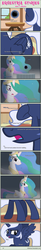 Size: 1004x6080 | Tagged: safe, artist:estories, princess celestia, oc, oc:holly, comic:seeds of darkness, g4, comic