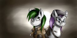 Size: 1600x800 | Tagged: safe, artist:whitepone, oc, oc only, oc:hidden fortune, oc:lost art, fallout equestria, fallout equestria: treasure hunting, fallout