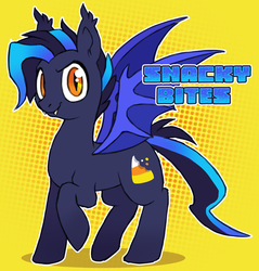 Size: 600x627 | Tagged: safe, artist:snacky-bites, oc, oc only, oc:snacky bites, bat pony, pony, solo