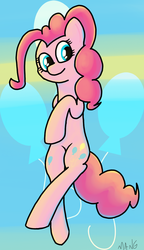 Size: 674x1170 | Tagged: safe, artist:mang, pinkie pie, g4, cute, cutie mark, female, solo