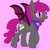 Size: 1280x1280 | Tagged: safe, artist:emerald rush, oc, oc only, oc:alamorada, bat pony, pony, female, mute, solo