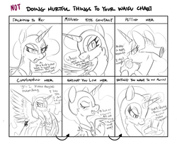 Size: 1600x1300 | Tagged: safe, artist:nohooves, nightmare moon, alicorn, pony, g4, annoyed, blush lines, blushing, box, clothes, dialogue, disembodied hand, doing loving things, eyes closed, female, hand, helmet, jewelry, magic, magic aura, mare, meme, monochrome, open mouth, petting, proud, regalia, ring, shoes, simple background, slit pupils, spread wings, talking, talking to viewer, telekinesis, text, waifu, white background, wings