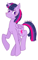 Size: 413x647 | Tagged: safe, artist:divided-s, twilight sparkle, alicorn, pony, g4, dusk shine, prince dusk, rule 63, solo, twilight sparkle (alicorn)