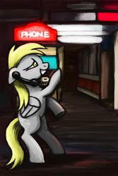 Size: 1000x1500 | Tagged: safe, artist:sevoohypred, derpy hooves, pegasus, pony, g4, female, mare, phone, solo