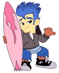 Size: 437x541 | Tagged: safe, edit, flash sentry, equestria girls, g4, 4chan, male, meme, poochie, the simpsons