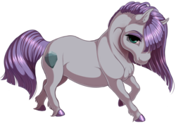 Size: 1609x1150 | Tagged: safe, artist:kittehkatbar, maud pie, earth pony, pony, shetland pony, g4, eyeshadow, female, hair over one eye, hoers, looking at you, makeup, mare, simple background, solo, transparent background, unshorn fetlocks, vector