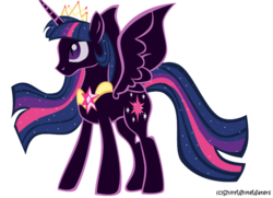Size: 800x578 | Tagged: safe, artist:sketch-shepherd, twilight sparkle, alicorn, pony, g4, crown, female, mare, nightmare twilight, solo, twilight sparkle (alicorn)