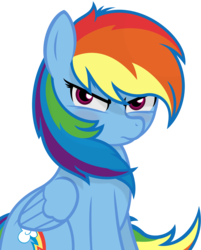 Size: 4021x5000 | Tagged: safe, artist:godoffury, rainbow dash, g4, absurd resolution, blushing, female, frown, glare, looking at you, simple background, solo, transparent background, vector