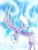 Size: 3000x4000 | Tagged: safe, artist:flamevulture17, cloudchaser, pegasus, pony, g4, cloud, falling, female, flying, large wings, mare, sky, solo, spread wings, trail, upside down, wings