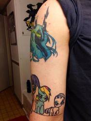 Size: 360x480 | Tagged: safe, queen chrysalis, rainbow dash, rarity, twilight sparkle, human, g4, my little pony: friendship is magic, season 2, irl, irl human, photo, tattoo, update