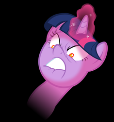 Size: 611x651 | Tagged: safe, artist:mikesouthmoor, twilight sparkle, g4, female, meme, omg face, rage, reaction image, simple background, solo