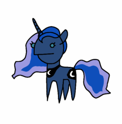 Size: 461x469 | Tagged: safe, artist:tavrosbrony, princess luna, pony, unicorn, g4, :|, female, simple background, solo, white background