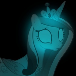Size: 1024x1024 | Tagged: safe, princess cadance, ghost, g4, female, solo, starving