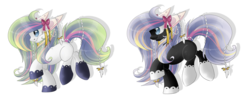 Size: 2252x897 | Tagged: safe, artist:blackfreya, oc, oc only, adoptable, bow, simple background, transparent background