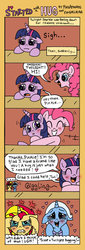 Size: 522x1528 | Tagged: safe, artist:foxgirlkira, pinkie pie, sunset shimmer, trixie, twilight sparkle, alicorn, earth pony, pony, unicorn, it started with a hug, g4, :t, angry, blushing, comic, crying, cute, drool, eyes closed, female, floppy ears, frown, grin, gritted teeth, happy, heart, hug, implied lesbian, implied shipping, implied sunsetsparkle, implied twixie, jealous, leaning, lesbian, open mouth, sad, ship:sunsetsparkle, ship:twixie, shipper on deck, shipping, smiling, surprised, tears of anger, tears of joy, thought bubble, twilight sparkle (alicorn), wavy mouth