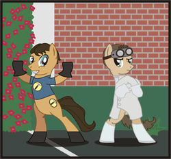 Size: 813x756 | Tagged: safe, artist:goofycabal, captain hammer, doctor horrible, dr. horrible's sing-along blog, ponified