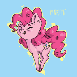 Size: 1024x1024 | Tagged: safe, artist:pegsie, pinkie pie, g4, female, solo