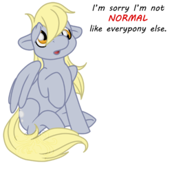 Size: 700x700 | Tagged: safe, artist:masqueadrift, derpy hooves, pegasus, pony, g4, derpygate, feels, female, mare, sad, solo
