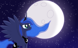 Size: 1680x1050 | Tagged: safe, artist:unknownbronynumber42, princess luna, g4, female, moon, solo