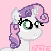 Size: 172x172 | Tagged: safe, artist:valebrony, sweetie belle, g4, female, solo