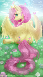 Size: 840x1500 | Tagged: safe, artist:maticdesigns, fluttershy, g4, beautiful, female, looking back, solo, underhoof