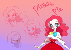 Size: 1000x700 | Tagged: safe, artist:shanshantmblr, pinkie pie, human, g4, facial expressions, female, humanized, solo