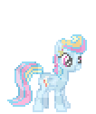 Size: 106x126 | Tagged: safe, artist:supersaiyanmikito, rainbow dash, g4, crystallized, female, pixel art, solo