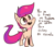 Size: 1280x1105 | Tagged: safe, scootaloo, tumblr:preguntascootaloo, g4, female, simple background, solo, spanish, translated in the comments, transparent background