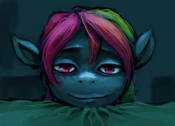 Size: 1470x1059 | Tagged: safe, artist:sharpieboss, rainbow dash, g4, female, head, smirk, solo