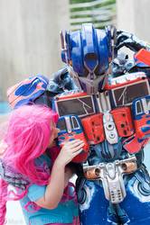 Size: 639x960 | Tagged: safe, pinkie pie, human, g4, cosplay, irl, irl human, photo, transformers
