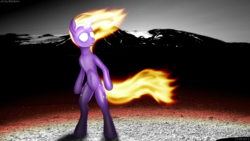 Size: 3840x2160 | Tagged: safe, artist:reinkorn, twilight sparkle, anthro, g4, female, glowing eyes, high res, solo