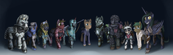 Size: 6244x2000 | Tagged: safe, artist:pantzar, oc, oc only, alicorn, pony, fallout equestria, alicorn oc