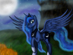 Size: 1024x768 | Tagged: safe, artist:crimson-shield, princess luna, g4, female, solo