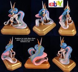 Size: 1600x1485 | Tagged: safe, artist:aachi-chan, princess celestia, g4, sculpture