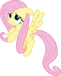 Size: 6000x7510 | Tagged: safe, artist:vulthuryol00, fluttershy, g4, absurd resolution, female, flying, simple background, solo, transparent background, vector