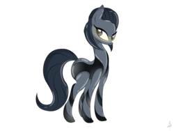 Size: 1032x774 | Tagged: safe, artist:v-d-k, robot, edi, mass effect, ponified, simple background, solo, transparent background