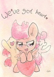 Size: 670x948 | Tagged: safe, artist:slightlyshade, apple bloom, scootaloo, sweetie belle, g4, cutie mark crusaders, traditional art