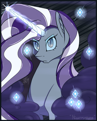 Size: 819x1024 | Tagged: safe, artist:tlatophat, nightmare rarity, g4, female, nightmare grayity, solo