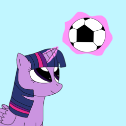 Size: 5900x5900 | Tagged: safe, artist:super-marcos-96, twilight sparkle, alicorn, pony, g4, absurd resolution, female, football, mare, solo, twilight sparkle (alicorn)