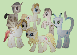 Size: 1024x744 | Tagged: safe, artist:qemma, alien, pony, andalite, animorphs, aximili-esgarrouth-isthill, four eyes, multiple eyes, ponified