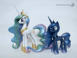 Size: 2560x1920 | Tagged: safe, artist:groovebird, princess celestia, princess luna, g4, craft, irl, photo, sculpture