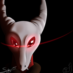 Size: 2000x2000 | Tagged: safe, artist:silverfox057, high res, male, skull, solo