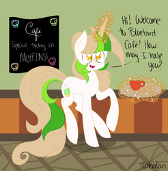 Size: 1684x1714 | Tagged: safe, artist:simbafan09, artist:spottie-dots, oc, oc only, oc:vanilla latte, magic, solo